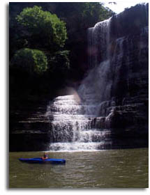 Kayaking near Burgess Falls - Center Hill Lake, Tennessee
